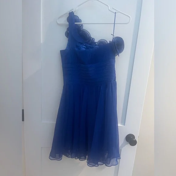 Arden B Blue Cocktail Dress - Picture 2 of 3